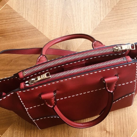 PRADA Satchel City Calf in Fuoco - Picture 5 of 7